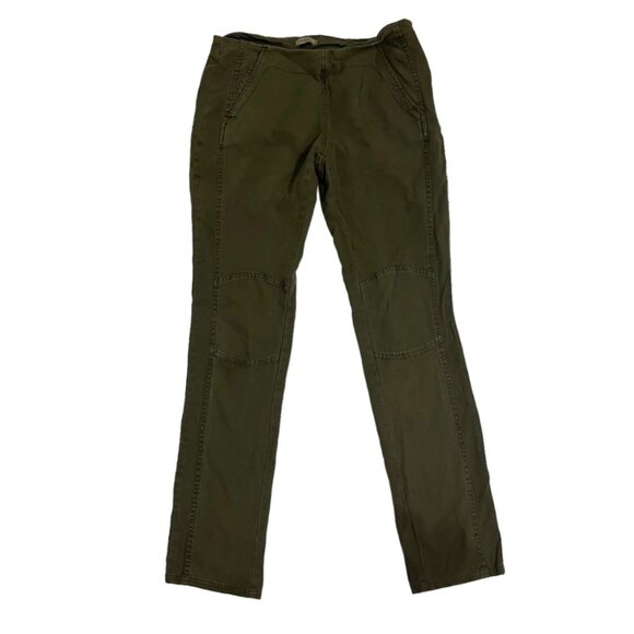 40% off! Sundance women’s pants 29 US 8 green canvas side zip cargo style low ri - Picture 1 of 6